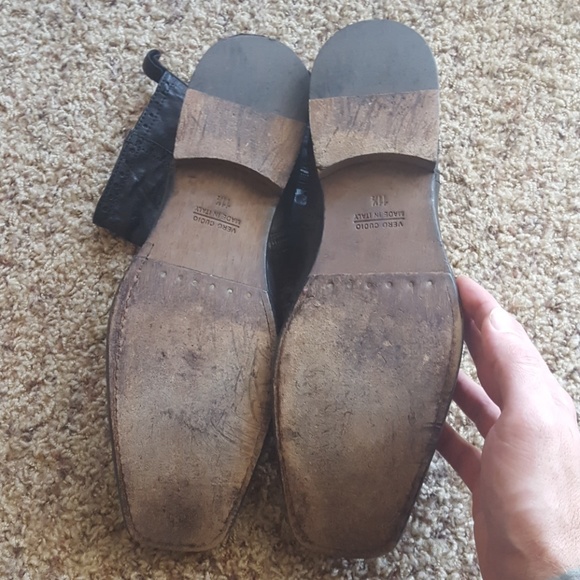 Blokes black leather boots - Picture 5 of 6